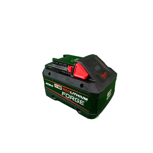 Milwaukee M18 XC8.0 8Ah battery pack, angled view